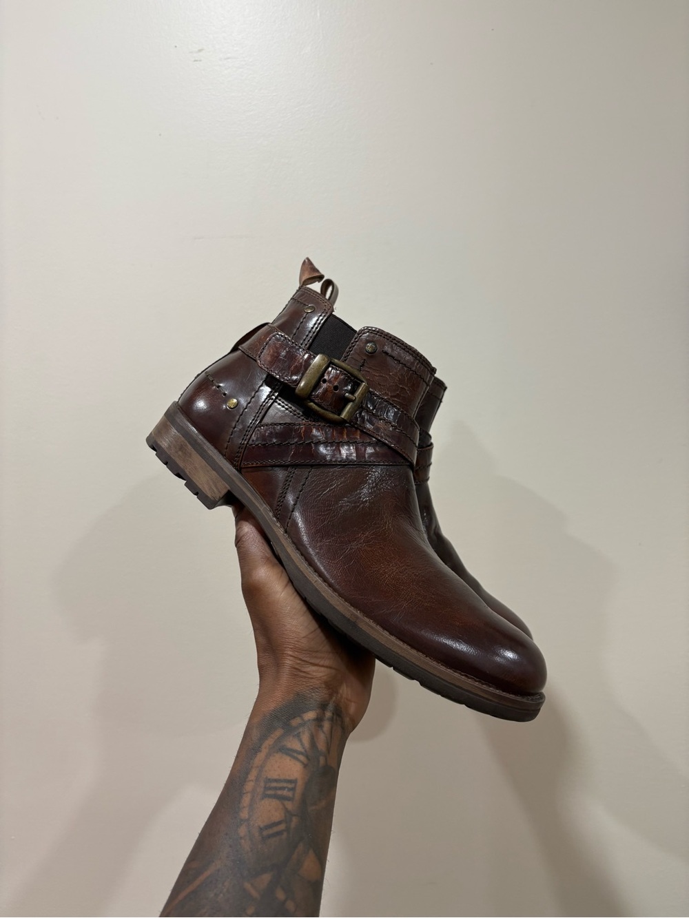 Classic Harness Leather Boots